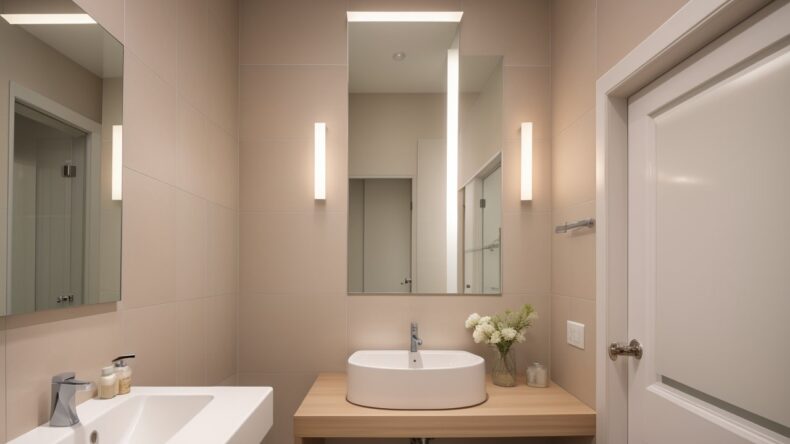 Зеркальная плитка в интерьере ванной: как создать эффект бесконечного пространства без ремонта.