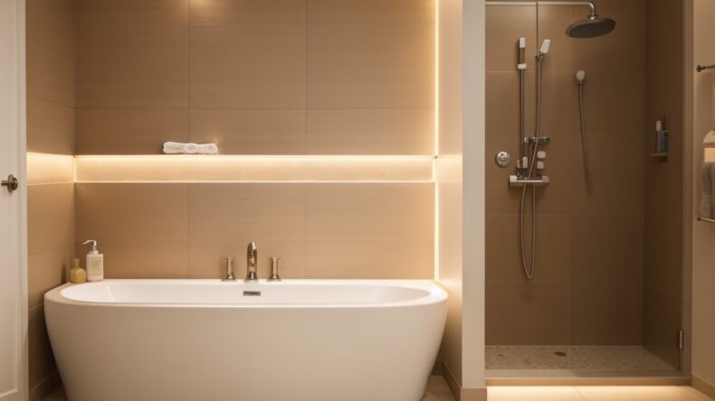 Интегрированный подсветкой бордюр с функцией ароматерапии для релаксации в ванной. 8 Интегрированный подсветкой бордюр с функцией ароматерапии для релаксации в ванной.