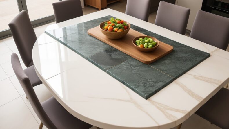 Плитка, меняющая цвет в зависимости от температуры еды на столе 10 Плитка, меняющая цвет в зависимости от температуры еды на столе