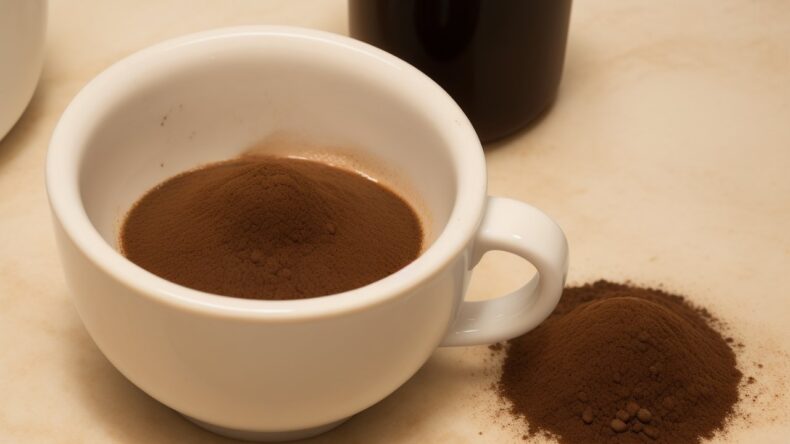 Эксперимент: затирка из кофейной гущи для создания терракотового оттенка и ароматерапии в ванной.