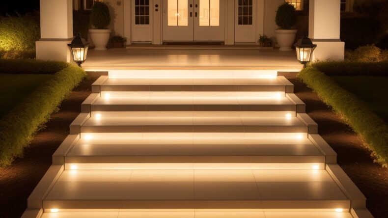 Интеграция светодиодных сенсорных элементов для подсветки и безопасности ступеней 5 Интеграция светодиодных сенсорных элементов для подсветки и безопасности ступеней