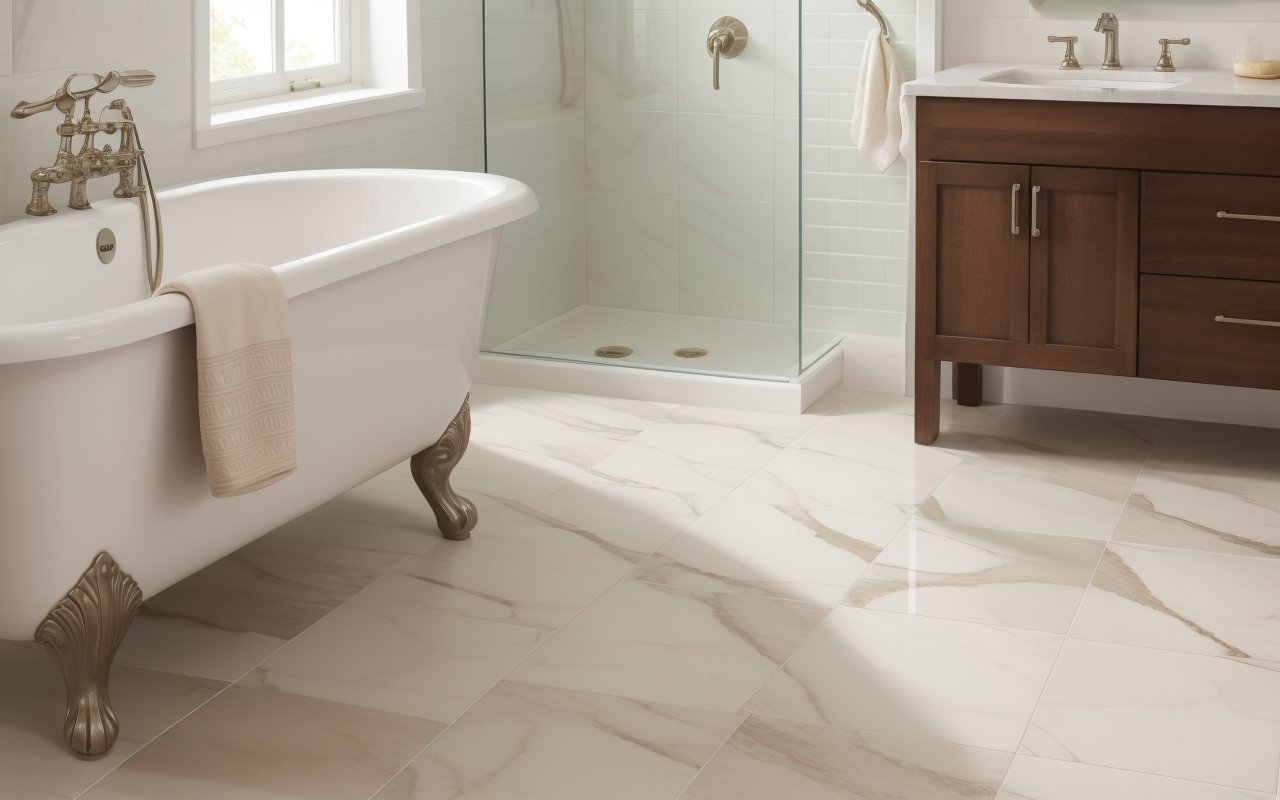 Как создать мраморный эффект на плитке с помощью затирки контрастных цветов 1 Как создать мраморный эффект на плитке с помощью затирки контрастных цветов