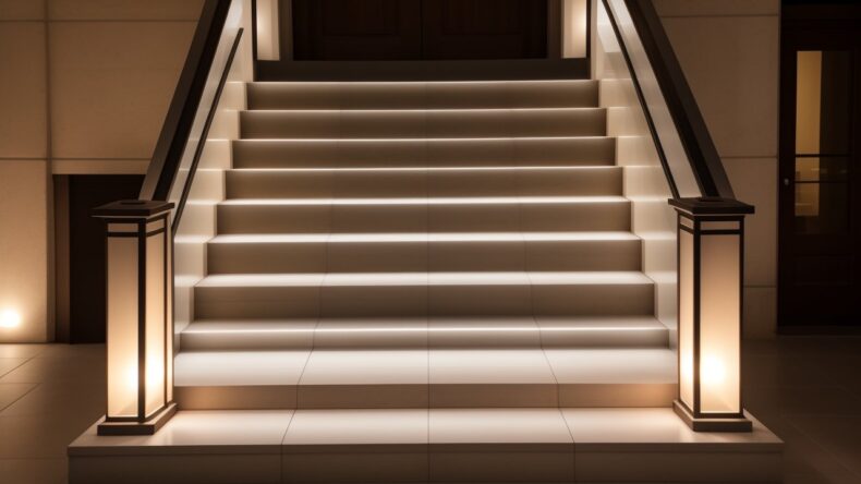 Интерактивная подсветка и сенсорные поверхности на ступенях для безопасности и стиля 4 Интерактивная подсветка и сенсорные поверхности на ступенях для безопасности и стиля