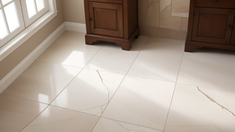 Как превратить трещины в плитке в художественный элемент интерьера