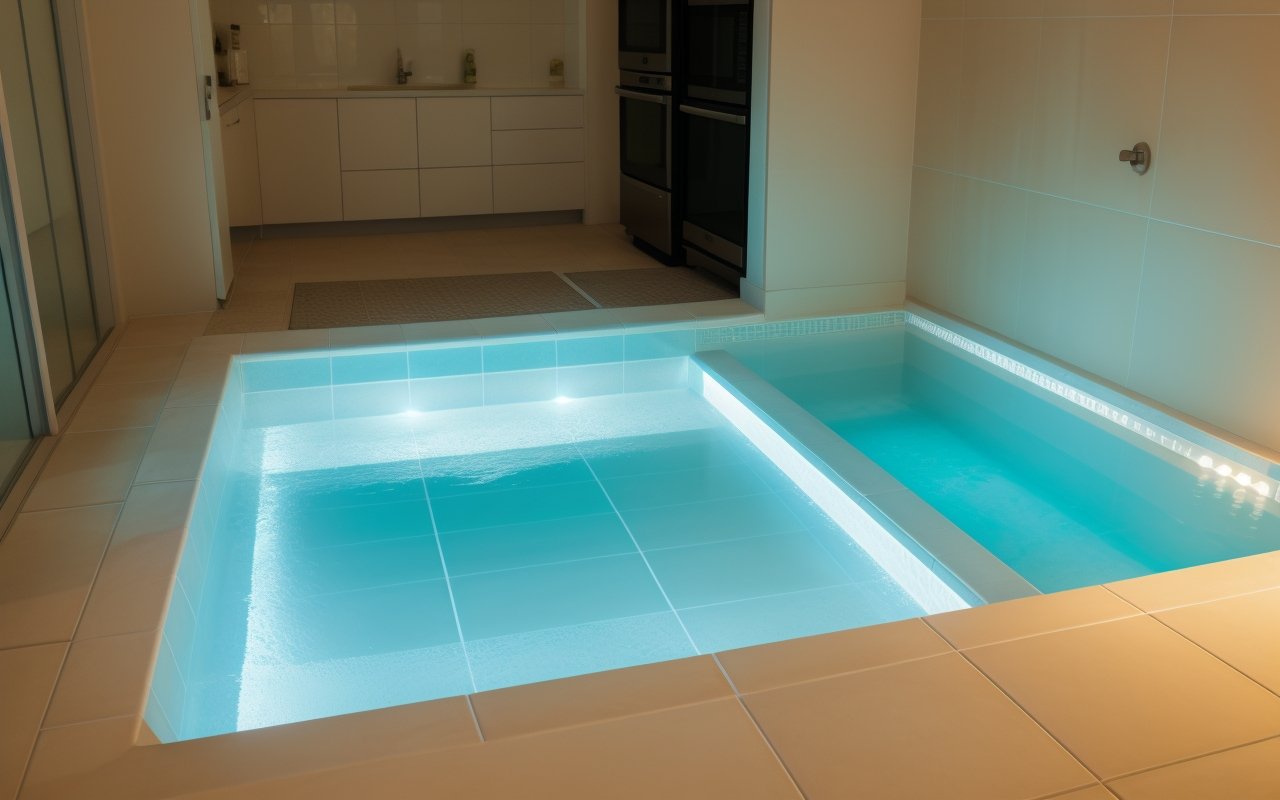 Эксперименты с люминесцентной затиркой: как сделать плитку светящейся ночью 1 Эксперименты с люминесцентной затиркой: как сделать плитку светящейся ночью