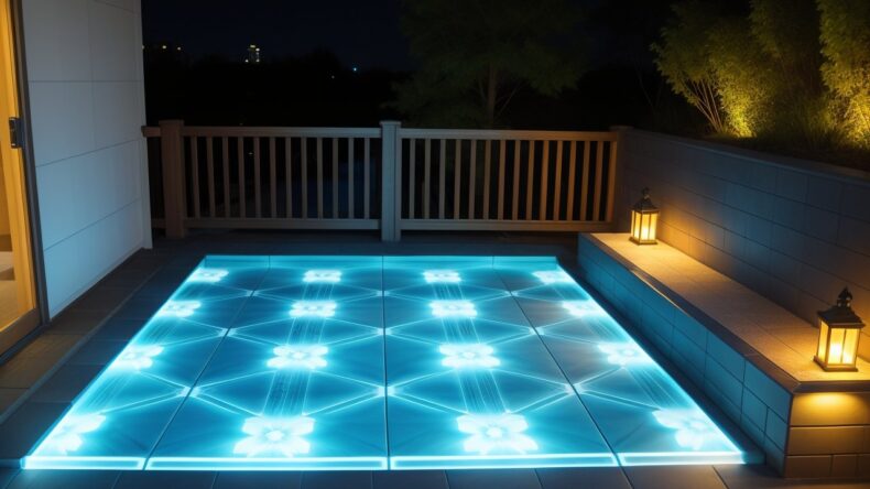 Инновационные светящиеся плитки для ступеней повышающие безопасность и создающие уникальный дизайн ночью 2 Инновационные светящиеся плитки для ступеней повышающие безопасность и создающие уникальный дизайн ночью