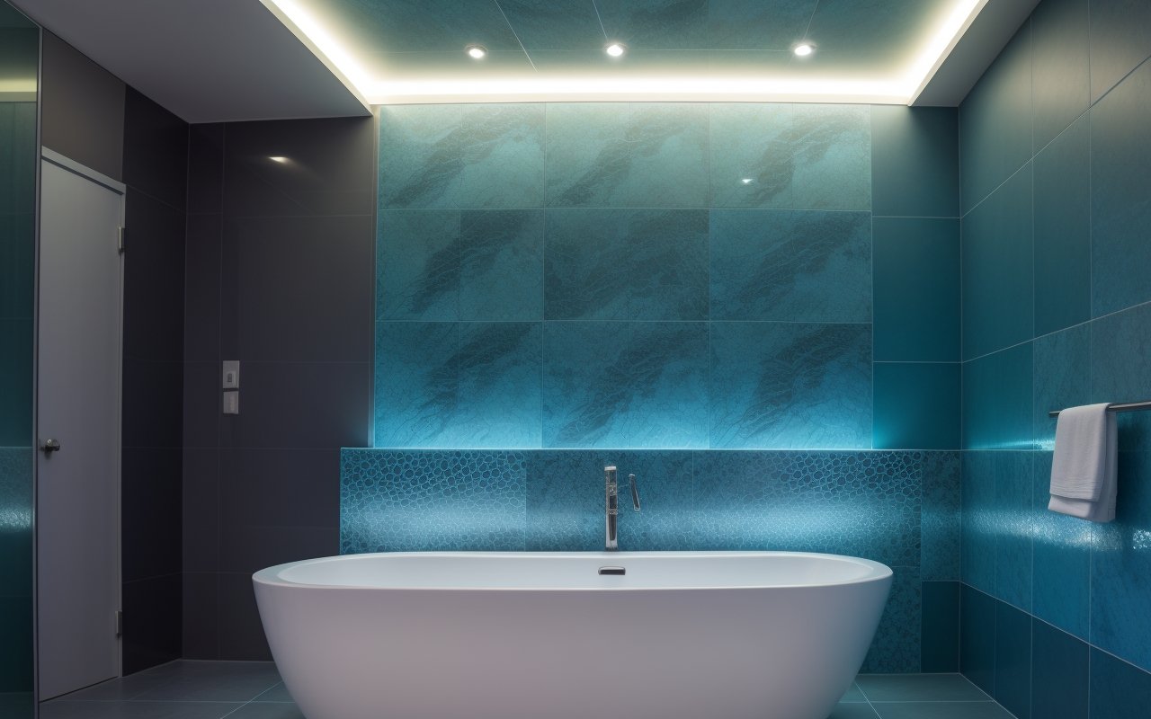 Плитка с эффектом биолюминесценции: светящиеся узоры для интерьеров будущего