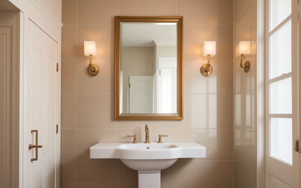 Зеркальная плитка в интерьере для расширения пространства с помощью иллюзии глубины