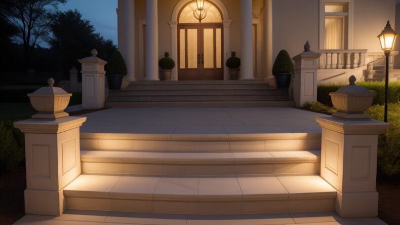 Интеграция подсветки с динамическим изменением цвета по уровню освещенности ступеней