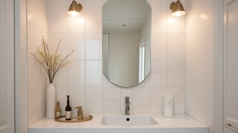 Зеркальная плитка с интерактивными технологиями для мультимедийных интерьеров будущего