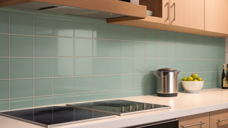 Интерактивные сенсорные плитки для кухни с изменяющимися цветами и информацией