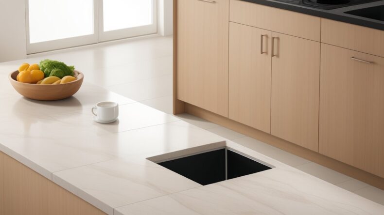 Инновационные керамические плитки с встроенными сенсорными дисплеями для кухни