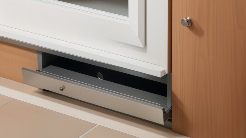 Скрытые ревизионные люки с магнитной фиксацией для бесшумного доступа в современных интерьерах.