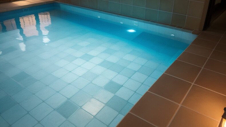 Эксперименты с затиркой: как создать эффект светящейся плитки ночью.