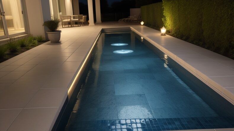 Керамогранит с эффектом биолюминесценции для ночного декора фасадов и садовых дорожек