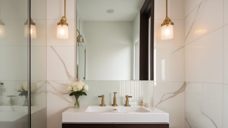 Зеркальная плитка как инструмент для визуального расширения пространства в интерьере