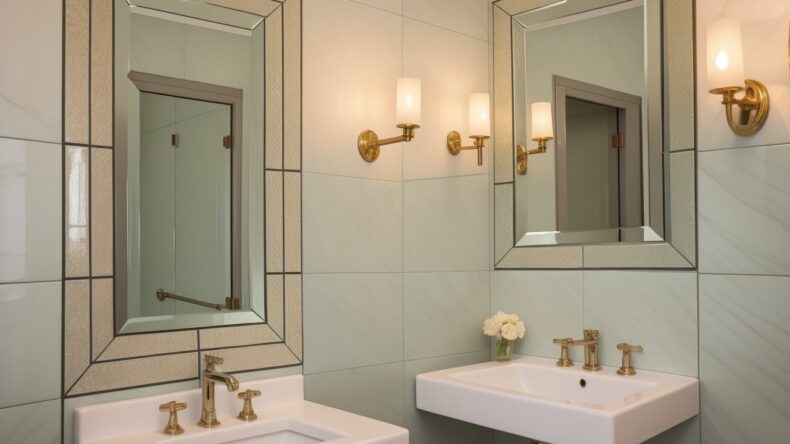 Зеркальная плитка в интерьере: игра с отражениями и оптическими иллюзиями