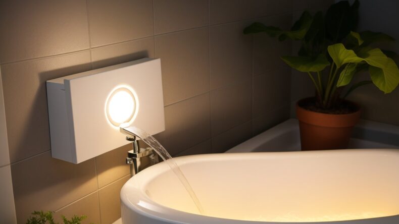 Бордюр с подсветкой для ванны на солнечных батареях