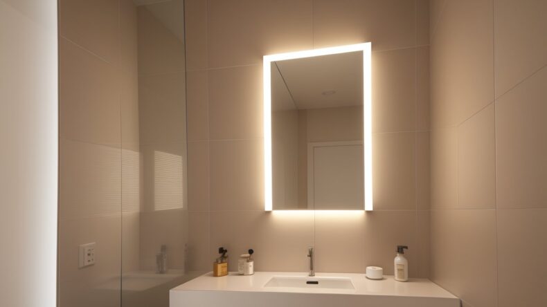 Инновационные дизайнерские решения: зеркальная плитка с встроенной подсветкой для уникальных интерьеров