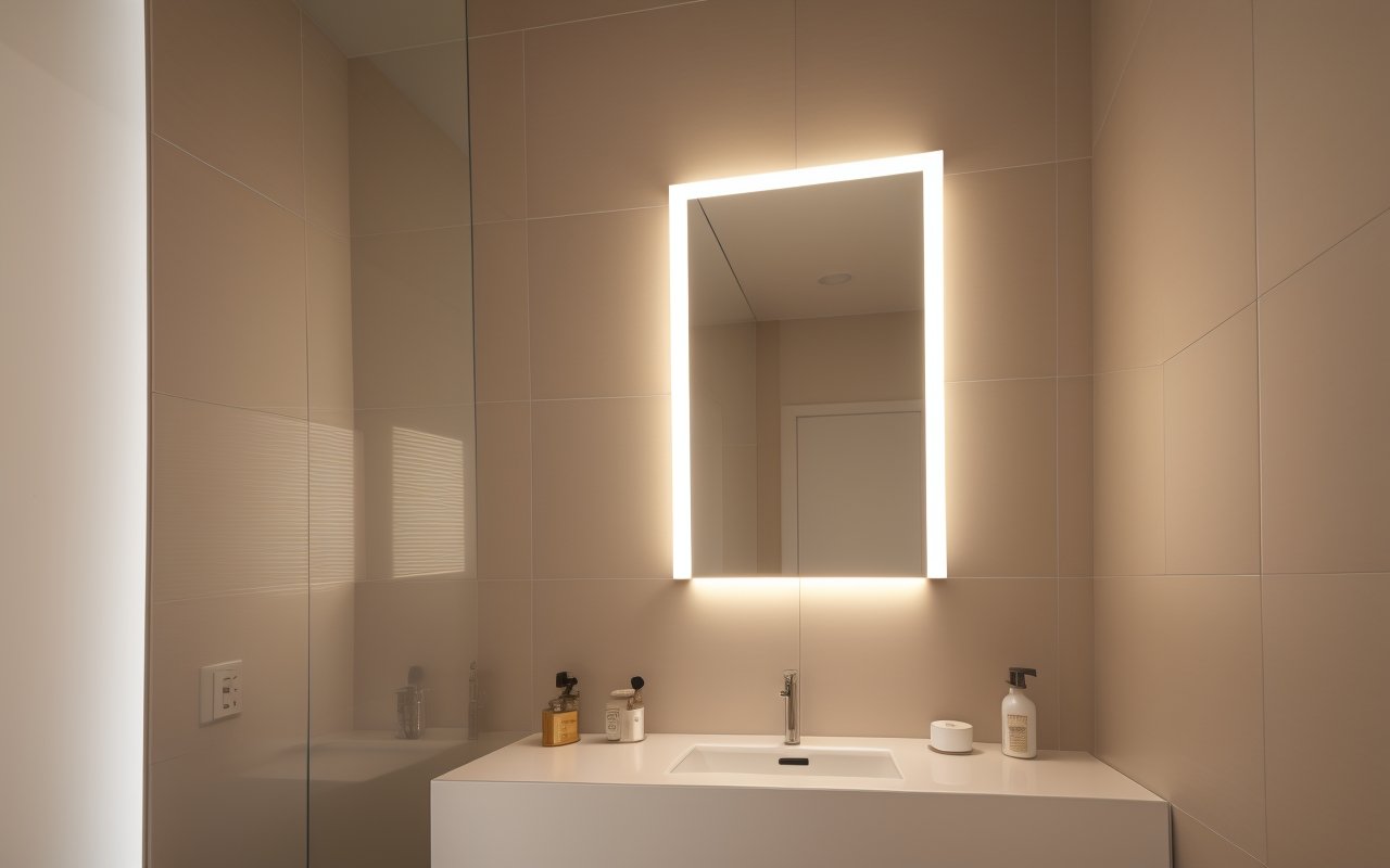 Инновационные дизайнерские решения: зеркальная плитка с встроенной подсветкой для уникальных интерьеров