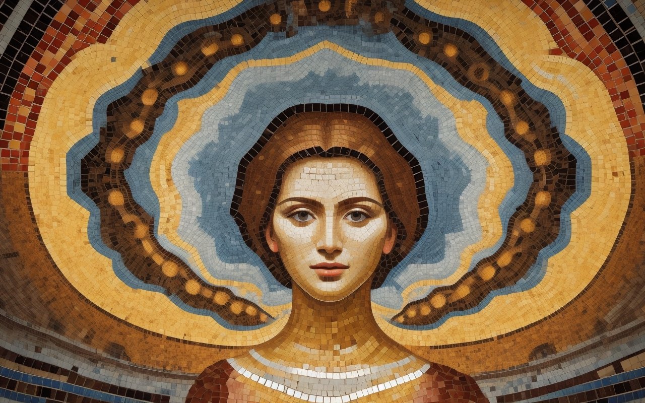 Эволюция мозаики: как нейросети создают искусство из цифрового хаоса.