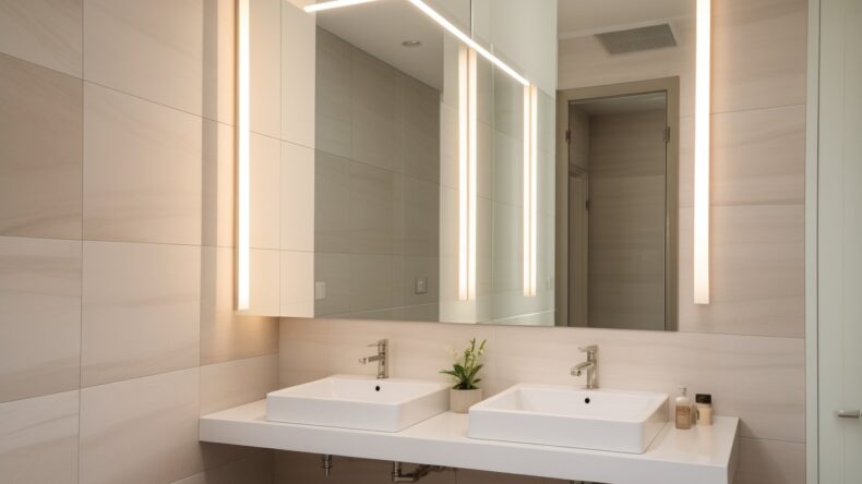 Зеркальная плитка в интерьере космического стиля: как создать эффект невесомости