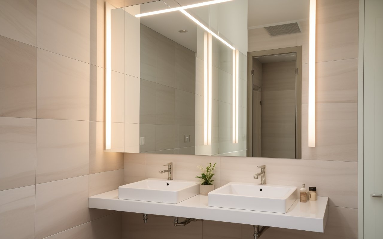 Зеркальная плитка в интерьере космического стиля: как создать эффект невесомости