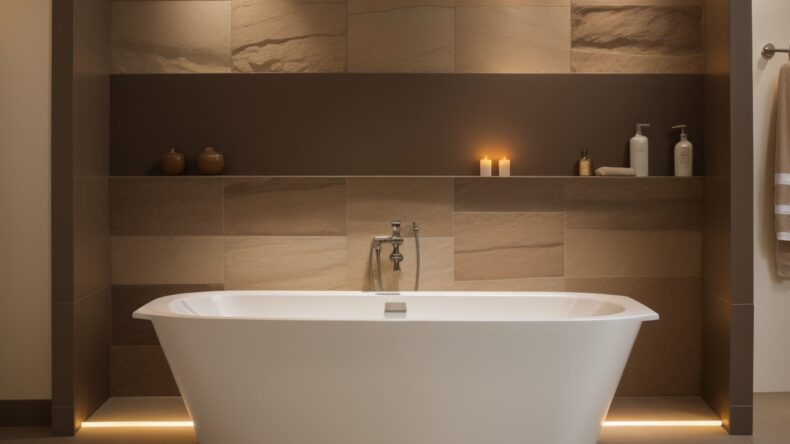 Инновационные бордюры для ванны с встроенными ароматичными камнями и LED-подсветкой