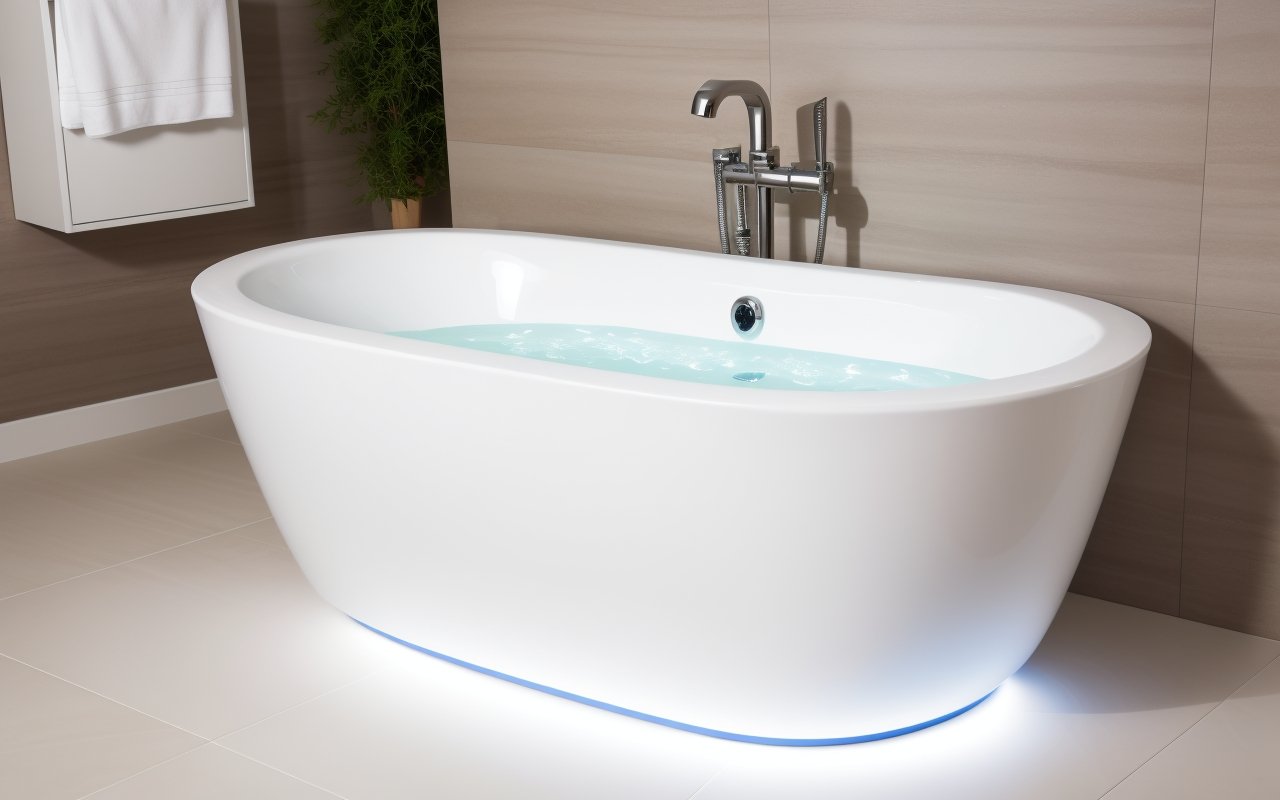 Инновационные бордюры для ванн с встроенными LED-подсветками и функцией аудио
