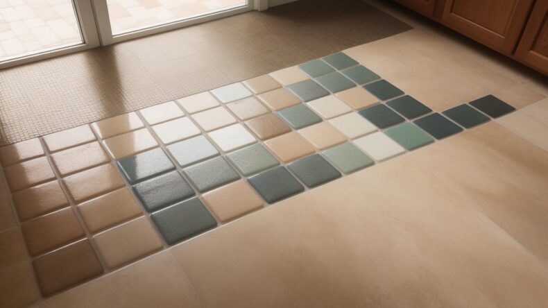 Эксперимент: создание мозаики из затирок разных цветов для уникального дизайна