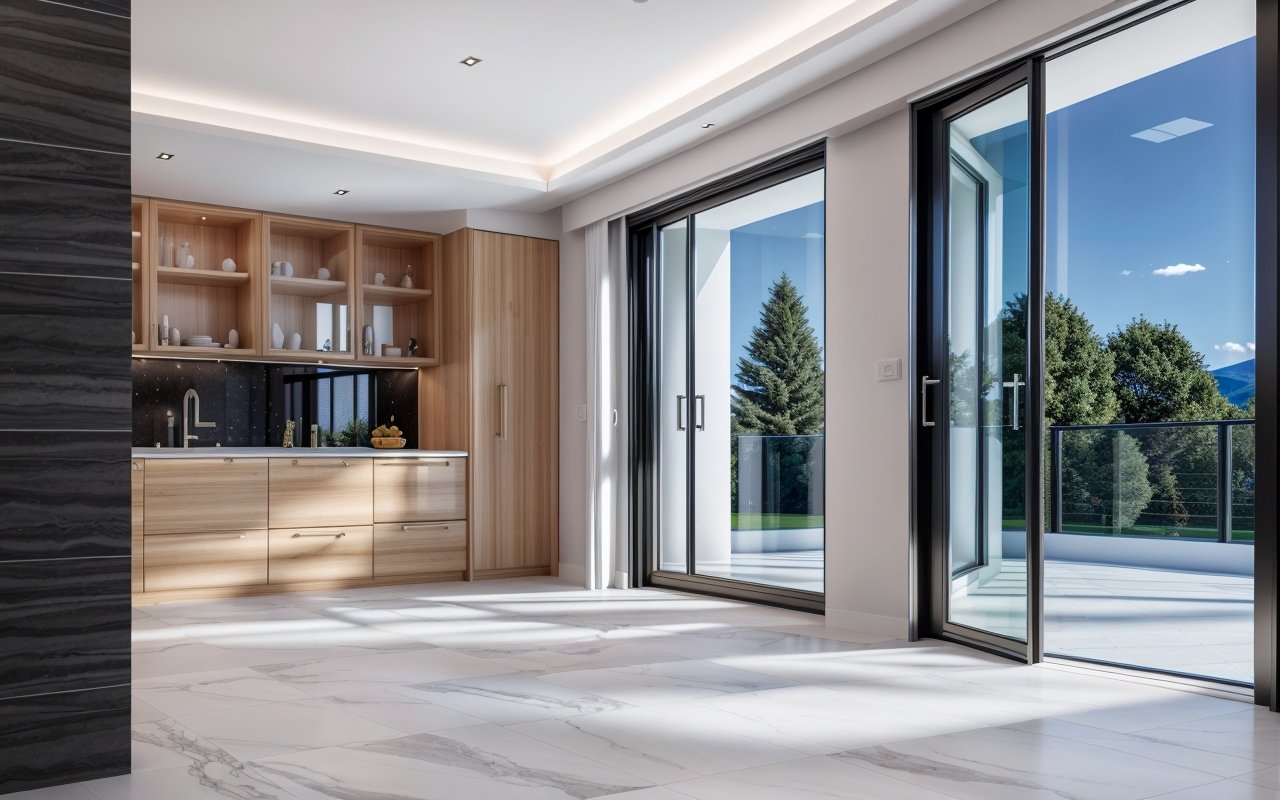 Ультразвуковой уровень для идеальной укладки плитки с автоматической коррекцией неровностей.